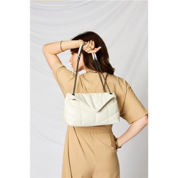 SHOMICO PU Leather Chain Handbag - Picture 12 of 16